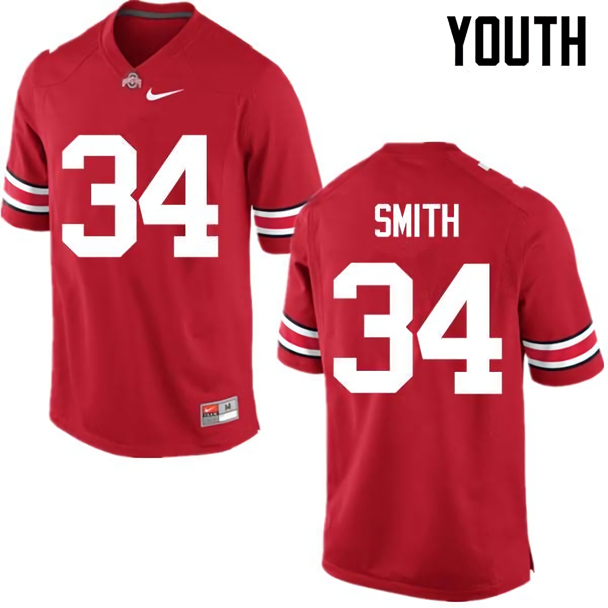 Erick Smith Ohio State Buckeyes Youth NCAA #34 Nike Red College Stitched Football Jersey CRX6756KG